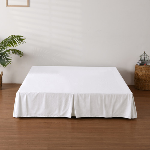 White Linen & Cotton Valance