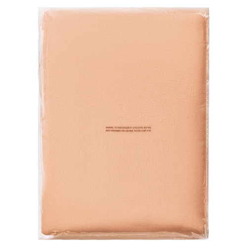 Peach Washed Microfibre Quilt Cover Set