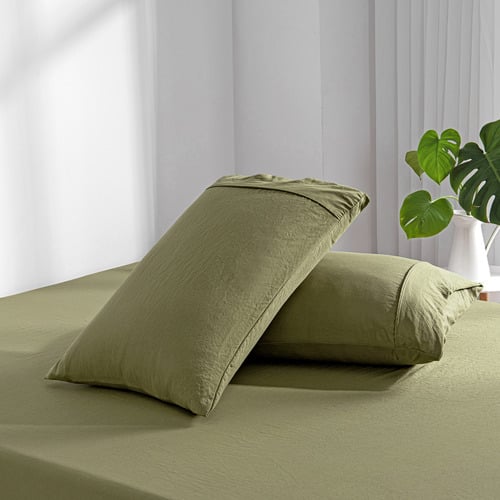 Washed-Microfibre-Fitted-Sheet-Set