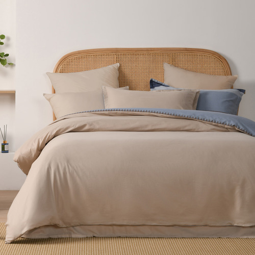 Blue Kumiko Cotton Quilt Cover Set