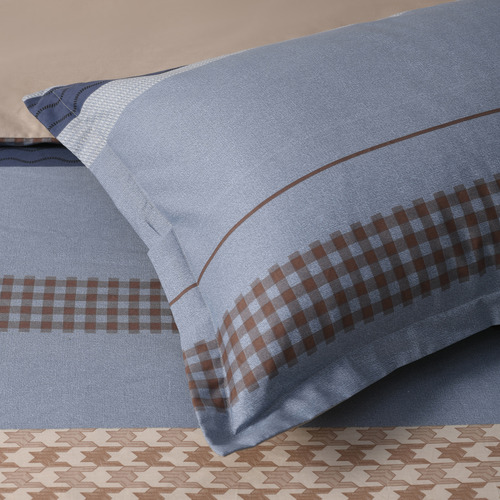 Blue Kumiko Cotton Quilt Cover Set