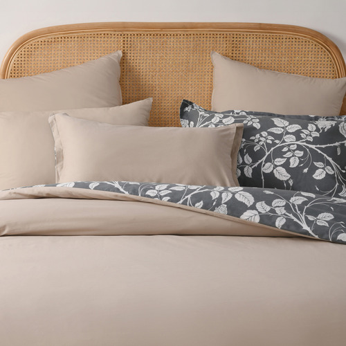 Charcoal Felicity Cotton Quilt Cover Set