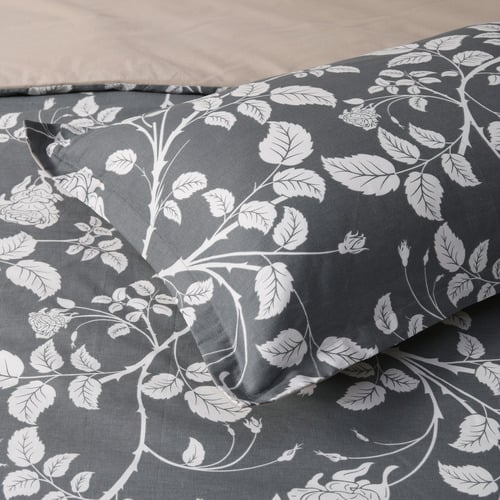 Charcoal Felicity Cotton Quilt Cover Set