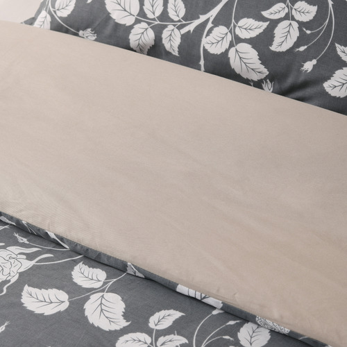 Charcoal Felicity Cotton Quilt Cover Set