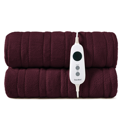Extra-Large-Coral-Fleece-Heated-Throw