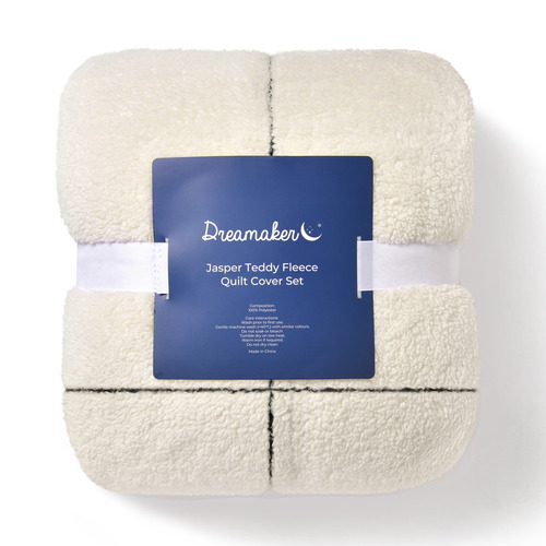 Snow Dreamaker Jasper Teddy Fleece Quilt Cover Set