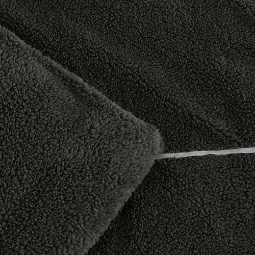 Charcoal Dreamaker Jasper Teddy Fleece Quilt Cover Set