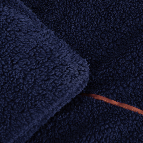 Midnight Blue Dreamaker Jasper Teddy Fleece Quilt Cover Set