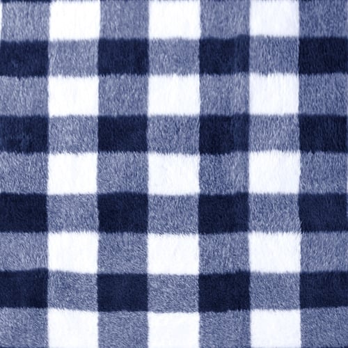 Gingham Plush Heated Throw