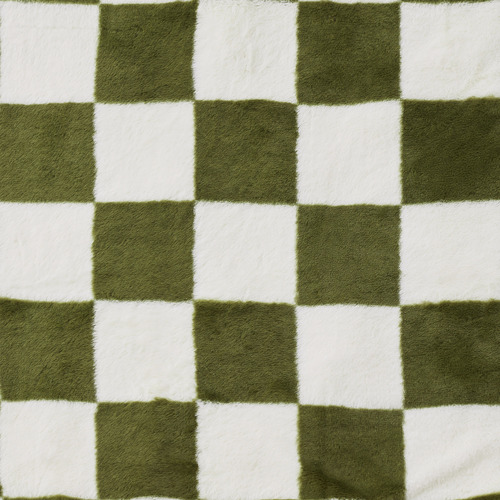 Checkered-Faux-Fur-Heated-Throw