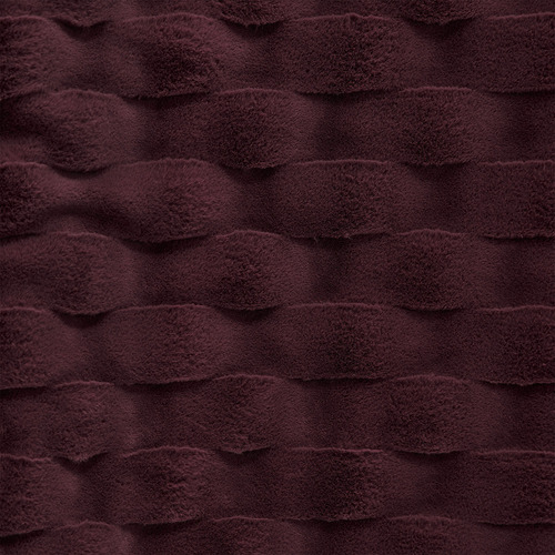 Basketweave Faux Fur Heated Throw
