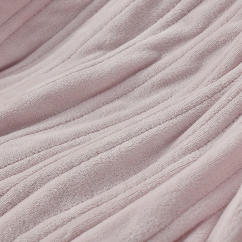 Basketweave Faux Fur Heated Throw
