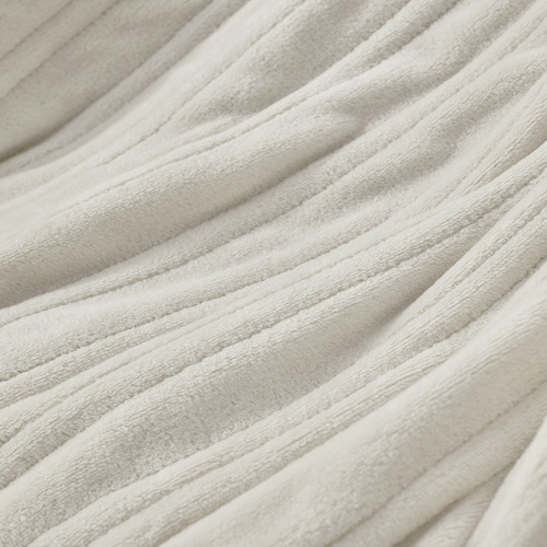 Basketweave Faux Fur Heated Throw