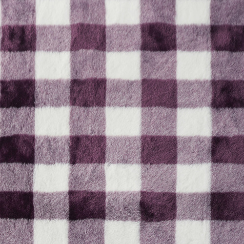 Gingham Plush Heated Throw