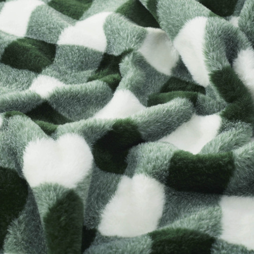 Gingham Plush Heated Throw