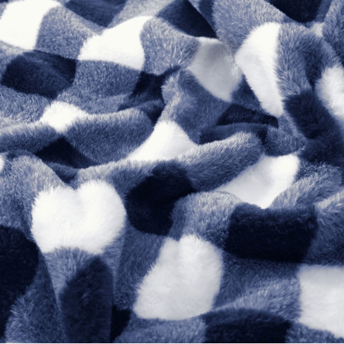 Gingham Plush Heated Throw
