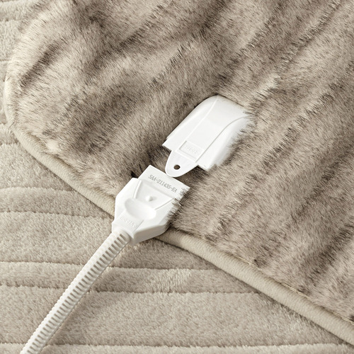 Nara Faux Mink Heated Throw