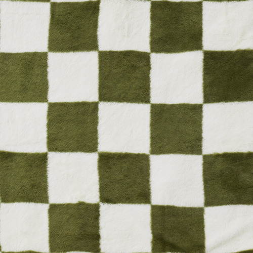 Checkered Plush Reversible Throw