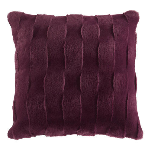 Aldrin Home Basketweave Faux Fur Cushion Temple Webster