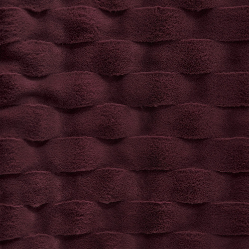 Basketweave Faux Fur Cushion