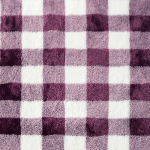 Gingham Plush Throw