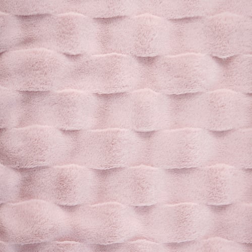 Basketweave Faux Fur Cushion
