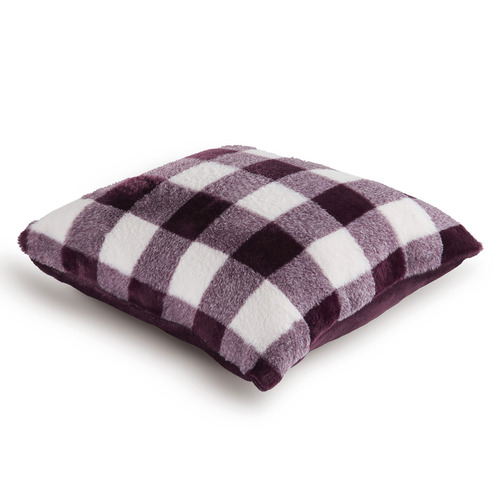Gingham Plush Cushion