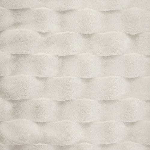 Basketweave Faux Fur Cushion