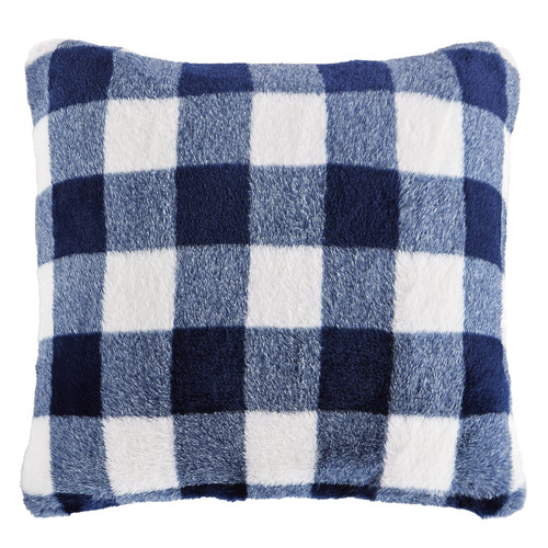 Gingham Plush Cushion