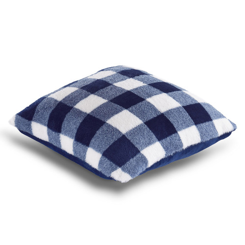Gingham Plush Cushion