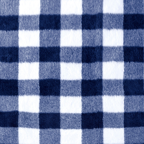 Gingham Plush Throw