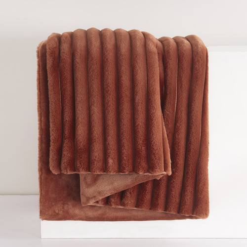 Chunky Embossed Fleece Throw