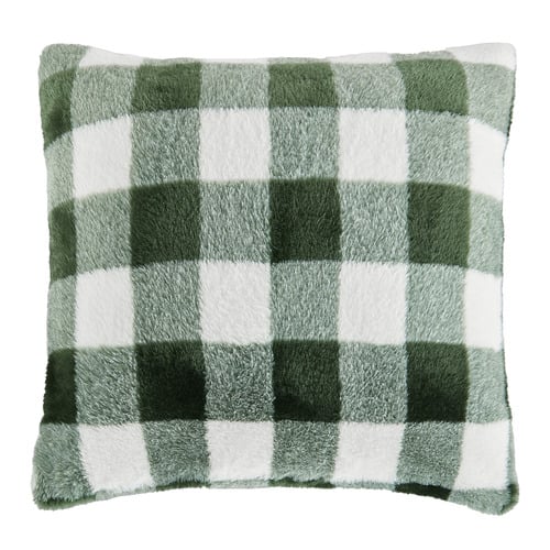 Gingham Plush Cushion