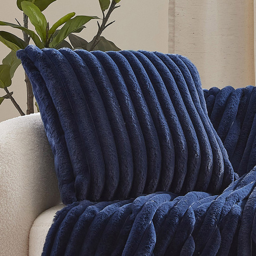 Chunky-Embossed-Faux-Fur-Cushion
