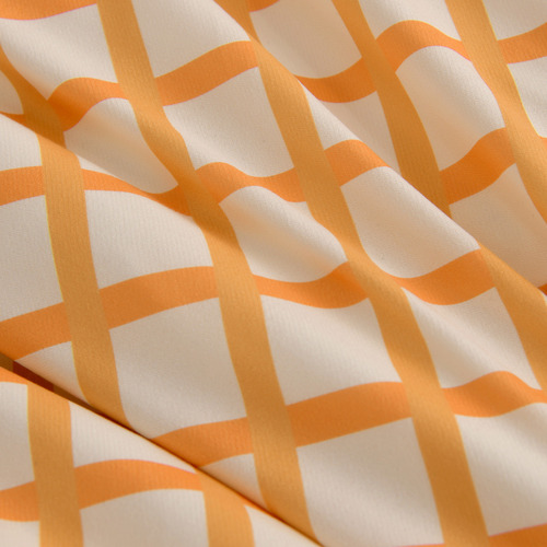Chai Grid Micro Flannel Reversible Quilt Cover Set