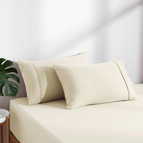 Washed-Microfibre-Fitted-Sheet-Set