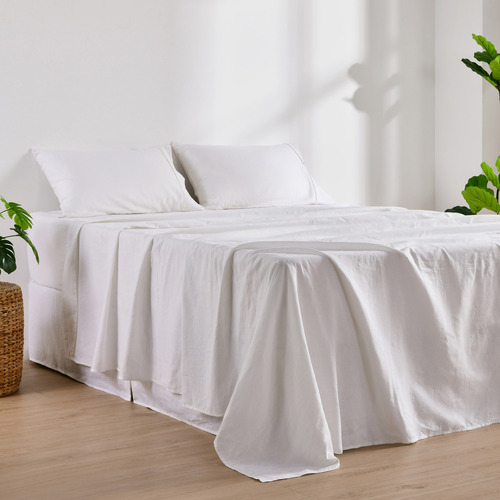 Beatrix Linen-Blend Sheet Set