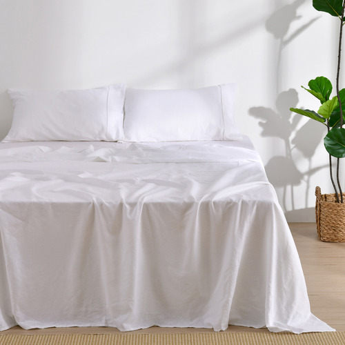 Beatrix Linen-Blend Sheet Set