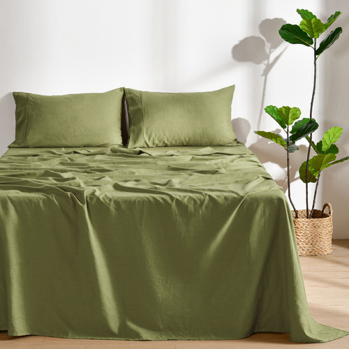 Beatrix Linen-Blend Sheet Set