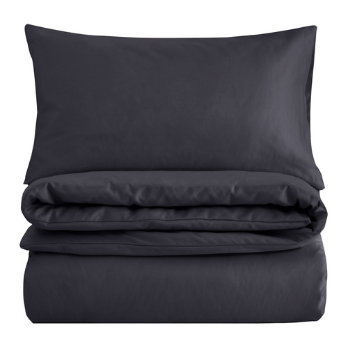 Charcoal Arosa 1500TC Cotton-Blend Quilt Cover Set