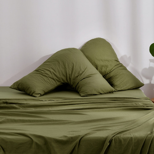 Barlowe Superfine Washed Microfibre V-Shape Pillowcases