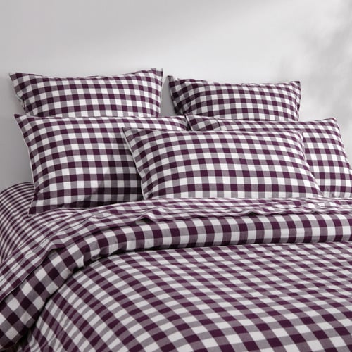 Plum Sierra Yarn-Dyed Washed Cotton Quilt Cover Set