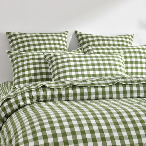 Olive Sierra Yarn-Dyed Washed Cotton Quilt Cover Set