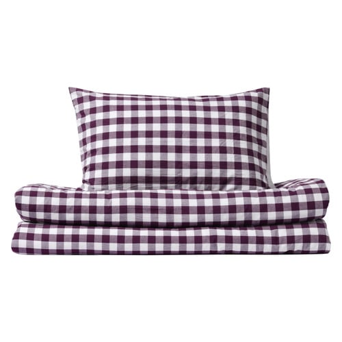 Plum Sierra Yarn-Dyed Washed Cotton Quilt Cover Set