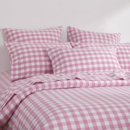 Pink Sierra Yarn-Dyed Washed Cotton Quilt Cover Set