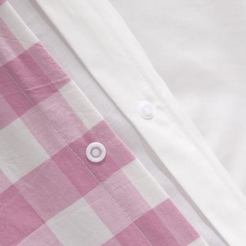 Pink Sierra Yarn-Dyed Washed Cotton Quilt Cover Set
