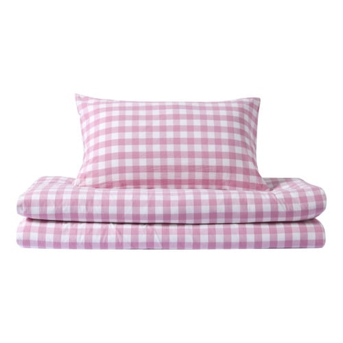Pink Sierra Yarn-Dyed Washed Cotton Quilt Cover Set
