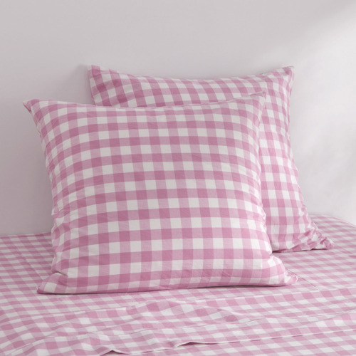 Sierra Yarn-Dyed Washed Cotton European Pillowcases