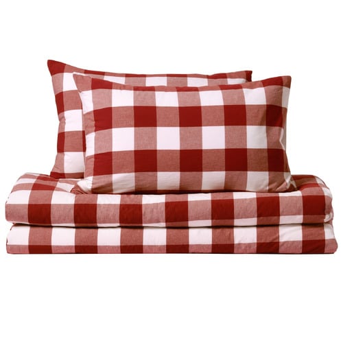 Rust Azari Washed Cotton Quilt Cover Set