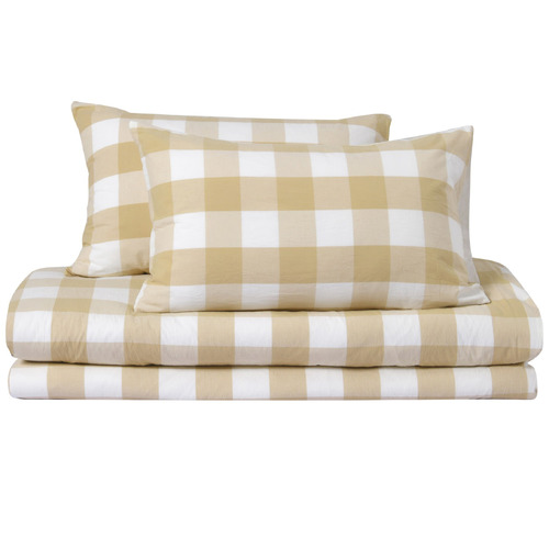 Sand Azari Washed Cotton Quilt Cover Set